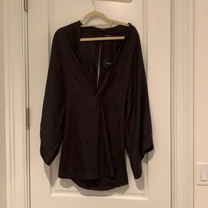 Black Slit Dress. New with tags.